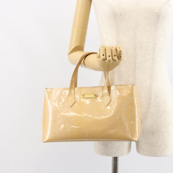 LOUIS VUITTON Vernis Wilshire PM Hand Bag Veil Amplession M91643 LV Auth 161546