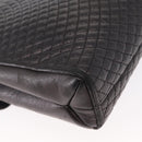 BALLY Chain Shoulder Bag Leather Black Gold Auth 161547-12