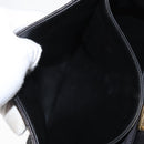 BALLY Chain Shoulder Bag Leather Black Gold Auth 161547-20