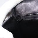 BALLY Chain Shoulder Bag Leather Black Gold Auth 161547-21