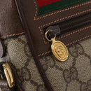 GUCCI GG Supreme Web Sherry Line Shoulder Bag PVC Beige 56 02 087 Auth 161551-19