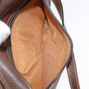 GUCCI GG Supreme Web Sherry Line Shoulder Bag PVC Beige 56 02 087 Auth 161551-11