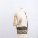 GUCCI GG Supreme Web Sherry Line Shoulder Bag PVC Beige 56 02 087 Auth 161551-23