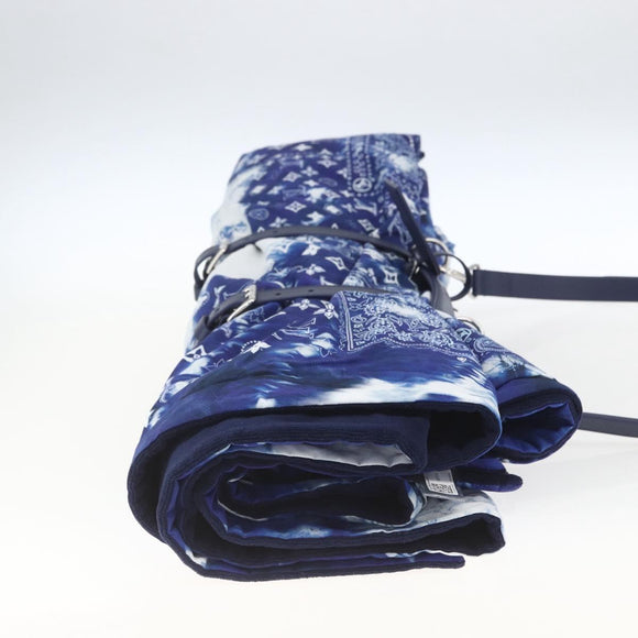 LOUIS VUITTON Monogram Bandana LF Fuuta Blanket Blue MP3348 LV Auth 161560SM