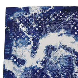 LOUIS VUITTON Monogram Bandana LF Fuuta Blanket Blue MP3348 LV Auth 161560SM - 0