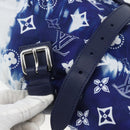 LOUIS VUITTON Monogram Bandana LF Fuuta Blanket Blue MP3348 LV Auth 161560SM-22