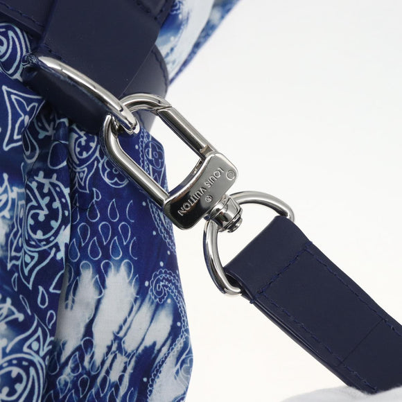 LOUIS VUITTON Monogram Bandana LF Fuuta Blanket Blue MP3348 LV Auth 161560SM