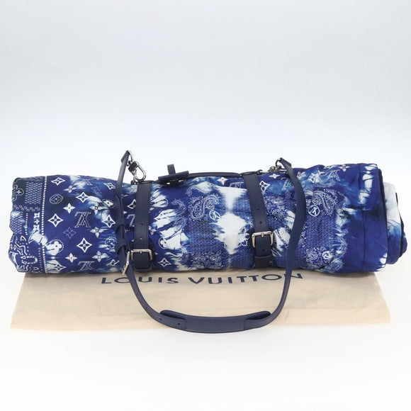 LOUIS VUITTON Monogram Bandana LF Fuuta Blanket Blue MP3348 LV Auth 161560SM