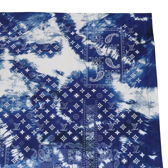 LOUIS VUITTON Monogram Bandana LF Fuuta Blanket Blue MP3348 LV Auth 161560SM