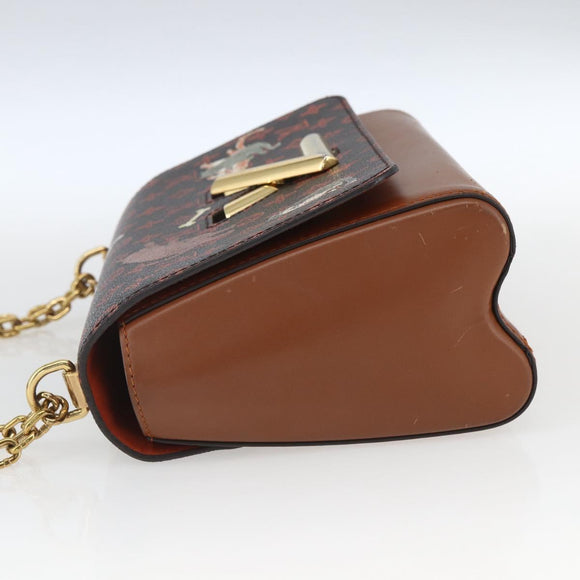 LOUIS VUITTON Catgram Sack Twist MM Shoulder Bag Marron M44408 LV Auth 161561SAV