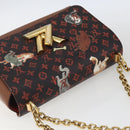 LOUIS VUITTON Catgram Sack Twist MM Shoulder Bag Marron M44408 LV Auth 161561SAV-6