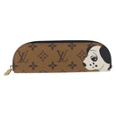 LOUIS VUITTON Monogram Reverse Pencil Pouch Charlotte Case GI1112 Auth 161563SAM-13