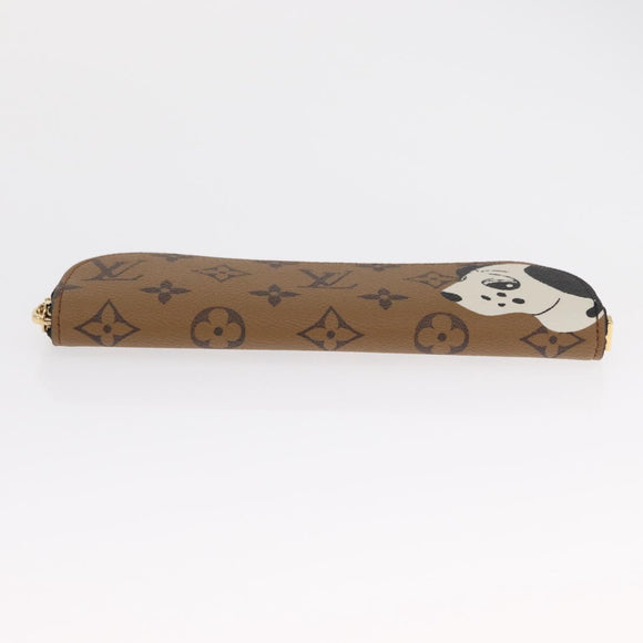 LOUIS VUITTON Monogram Reverse Pencil Pouch Charlotte Case GI1112 Auth 161563SAM