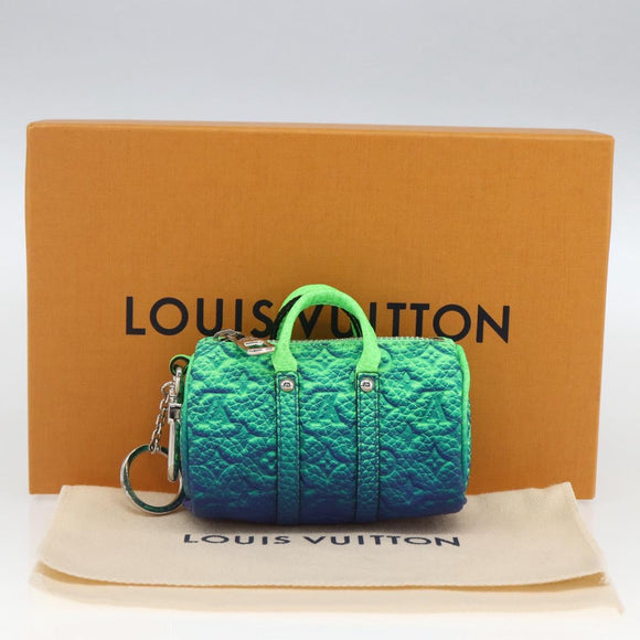 LOUIS VUITTON Taurillon Illusion Porte Cles Mini Keepall MP3284 LV Auth 161564SM