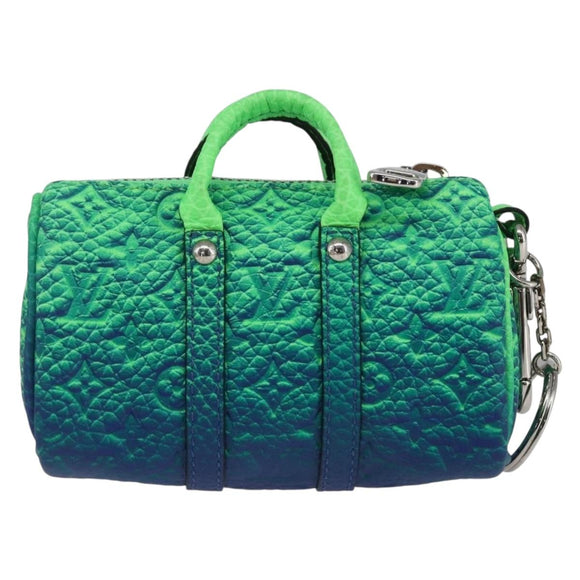 LOUIS VUITTON Taurillon Illusion Porte Cles Mini Keepall MP3284 LV Auth 161564SM