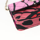 CHANEL Mini Matelasse 12 Chain Shoulder Bag Cotton Gold CC Auth 161565SM-15