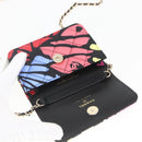 CHANEL Mini Matelasse 12 Chain Shoulder Bag Cotton Gold CC Auth 161565SM-18