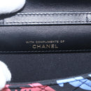CHANEL Mini Matelasse 12 Chain Shoulder Bag Cotton Gold CC Auth 161565SM-20