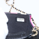 CHANEL Mini Matelasse 12 Chain Shoulder Bag Cotton Gold CC Auth 161565SM-10
