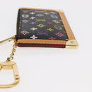 LOUIS VUITTON Multicolor Pochette Cles Coin Purse Black M13664 LV Auth 161570V-4