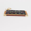 LOUIS VUITTON Multicolor Pochette Cles Coin Purse Black M13664 LV Auth 161570V-7