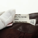 CELINE Skirt Lamb Skin Brown Gold Auth 161571V-8
