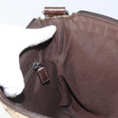GUCCI GG Canvas Shoulder Bag Beige Silver 145857 Auth 161580-17