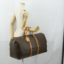 LOUIS VUITTON Monogram Keepall 60 Boston Bag M41422 LV Auth 161583-22