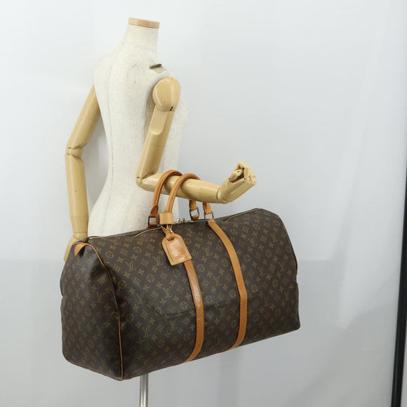 LOUIS VUITTON Monogram Keepall 60 Boston Bag M41422 LV Auth 161583