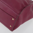Salvatore Ferragamo Gancini Tragetasche Leder Lila Gold OVP 161588-9