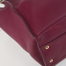 Salvatore Ferragamo Gancini Tragetasche Leder Lila Gold OVP 161588-14