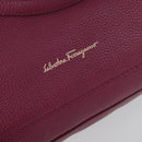 Salvatore Ferragamo Gancini Tragetasche Leder Lila Gold OVP 161588-17