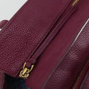 Salvatore Ferragamo Gancini Tragetasche Leder Lila Gold OVP 161588-18