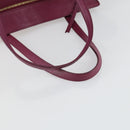 Salvatore Ferragamo Gancini Tragetasche Leder Lila Gold OVP 161588-7