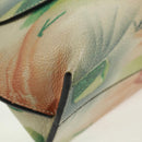 LOEWE Chain Avenue Shoulder Bag Leather Green Silver Auth 161591V-15