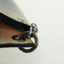 LOEWE Chain Avenue Shoulder Bag Leather Green Silver Auth 161591V-8