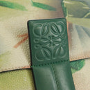 LOEWE Chain Avenue Shoulder Bag Leather Green Silver Auth 161591V-19