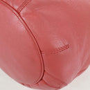 BALENCIAGA Giant Mini Pom Pom Hand Bag Leather 2way Pink Gold Auth 161592V-18