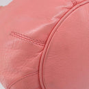 BALENCIAGA Giant Mini Pom Pom Handtas Leer 2way Roze Goud Auth 161592V-18