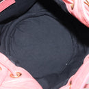 BALENCIAGA Giant Mini Pom Pom Handtas Leer 2way Roze Goud Auth 161592V-23