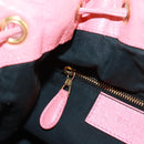 BALENCIAGA Giant Mini Pom Pom Hand Bag Leather 2way Pink Gold Auth 161592V-26