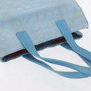 CHANEL New Travel line Tote Bag Nylon Light Blue Silver CC Auth 161593-6