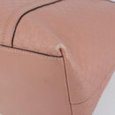 GUCCI Micro GG Canvas Guccissima Tote Bag Leder Pink Gold 449657 Auth 161597-9