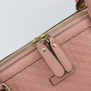 GUCCI Micro GG Canvas Guccissima Tote Bag Leder Pink Gold 449657 Auth 161597-10