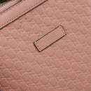 GUCCI Micro GG Canvas Guccissima Tote Bag Leder Pink Gold 449657 Auth 161597-17