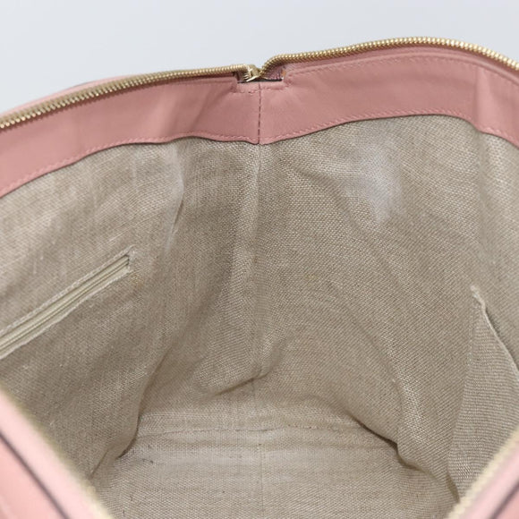 GUCCI Micro GG Canvas Guccissima Tote Bag Leder Pink Gold 449657 Auth 161597