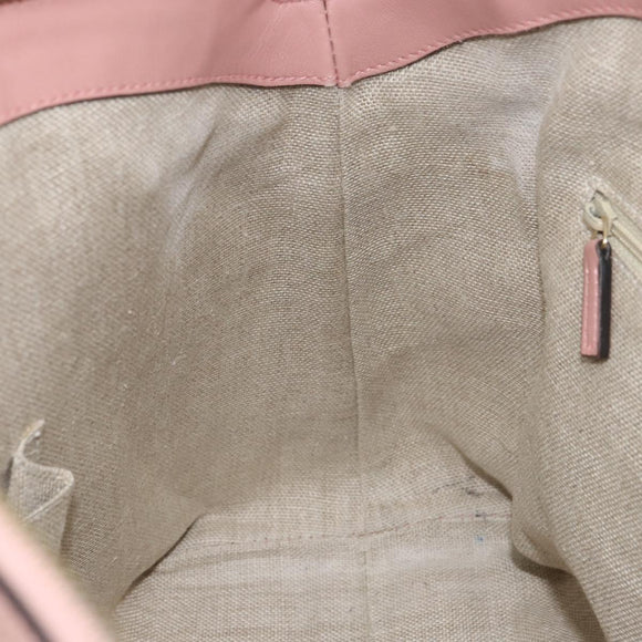 GUCCI Micro GG Canvas Guccissima Tote Bag Leder Pink Gold 449657 Auth 161597