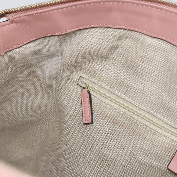 GUCCI Micro GG Canvas Guccissima Tote Bag Leder Pink Gold 449657 Auth 161597