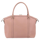 GUCCI Micro GG Canvas Guccissima Tote Bag Leder Pink Gold 449657 Auth 161597-2