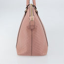 GUCCI Micro GG Canvas Guccissima Tote Bag Leder Pink Gold 449657 Auth 161597-3